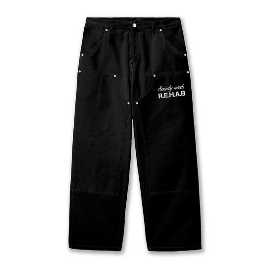 Pantalón Double Knee SNR Negro V2