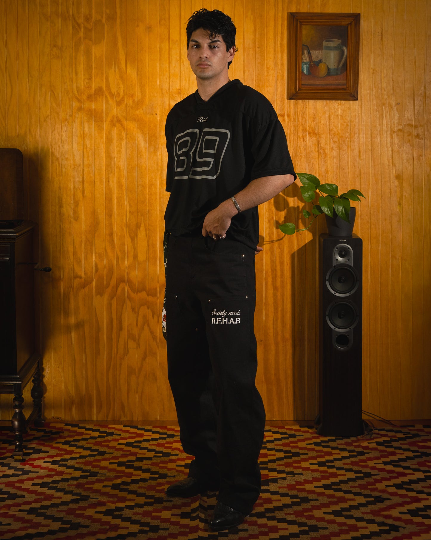 Polera Cropped Stadium V2 Negra