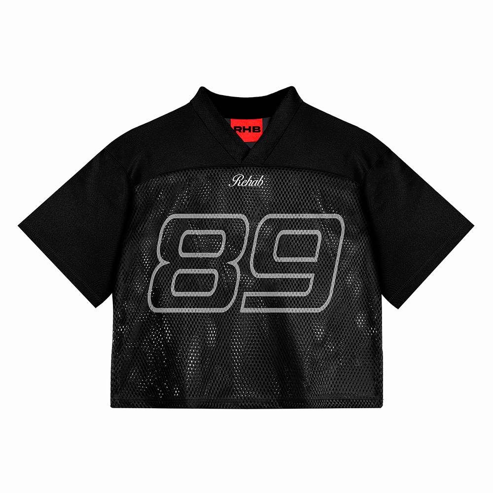 Polera Cropped Stadium V2 Negra